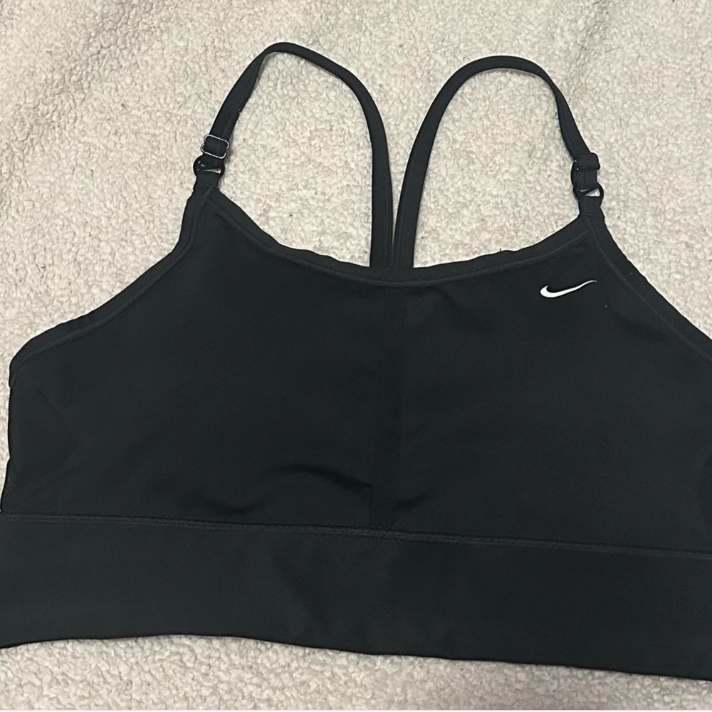 Nike Black Racerback Sports Bra with Compression Fit